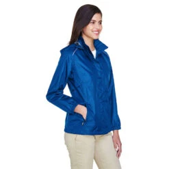 Core 365 Ladies' Climate Seam-Sealed Lightweight Variegated Ripstop Jacket -Carhartt Shop AC78185@3