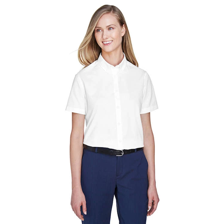 Core 365 Ladies' Optimum Short-Sleeve Twill Shirt 3 Core 365 Ladies' Optimum Short-Sleeve Twill Shirt
