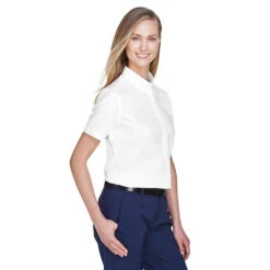 Core 365 Ladies' Optimum Short-Sleeve Twill Shirt 10 Core 365 Ladies' Optimum Short-Sleeve Twill Shirt -Carhartt Shop AC78194@3