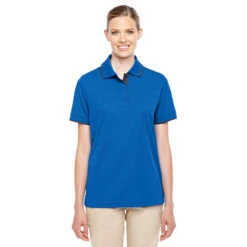 CLEARANCE Core 365 Ladies' Motive Performance Piqué Polo With Tipped Collar