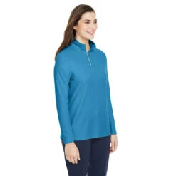 Core 365 Ladies' Fusion ChromaSoft™ Pique Quarter-Zip -Carhartt Shop ACCE405W@3