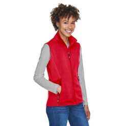 Core 365 Ladies' Cruise Two-Layer Fleece Bonded Soft Shell Vest -Carhartt Shop ACCE701W@3
