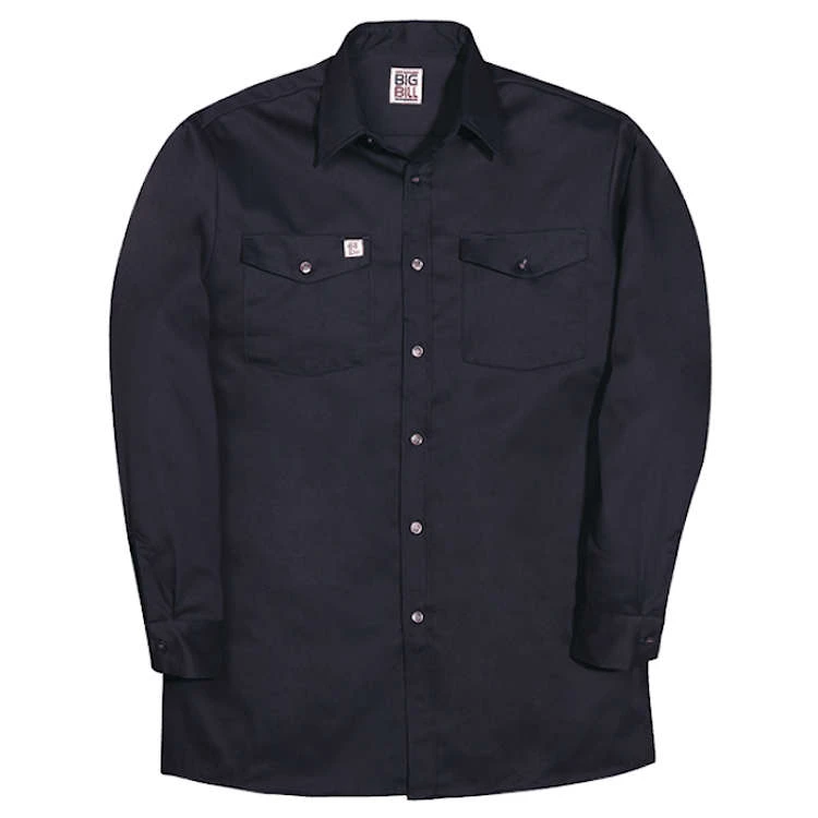 Big Bill 100% Cotton Long-Sleeve Industrial Work Shirt 3 Big Bill 100% Cotton Long-Sleeve Industrial Work Shirt