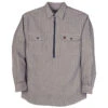 Big Bill Long-Sleeve Hickory Stripe Shirt With Half-Zip -Carhartt Shop BB183