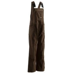 Berne Unlined Washed Zip To Knee Duck Bib Overall -Carhartt Shop BEB1068 1