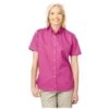 Blue Generation Ladies' 100% Cotton Twill Short Sleeve Shirt