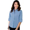 Blue Generation Ladies' 3/4 Sleeve Stretch Poplin Shirt -Carhartt Shop BG6218