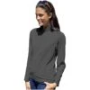 Blue Generation Ladies' Wicking Long Sleeve Solid Zip Athletic Pullover -Carhartt Shop BG6230