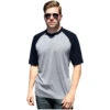 Blue Generation Adult Performance Heather Grey Ed Short Sleeve Crew Neck Baseball T-Shirt -Carhartt Shop BG7305