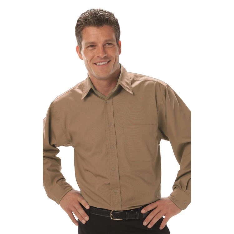 Blue Generation Men's Long Sleeve Fine Line Twill Shirt 3 Blue Generation Men's Long Sleeve Fine Line Twill Shirt