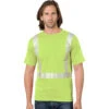Bayside Hi-Vis 50/50 Pocket Crew Tee Segmented Striping -Carhartt Shop BY3707
