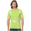 Bayside Hi-Vis 100% 6.1 Oz. Cotton Pocket Crew Tee Segmented Striping 2 Bayside Hi-Vis 100% 6.1 Oz. Cotton Pocket Crew Tee Segmented Striping -Carhartt Shop BY3710