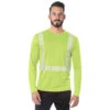 Bayside Hi-Vis Long Sleeve Performance Crew Tee Segmented Striping -Carhartt Shop BY3740