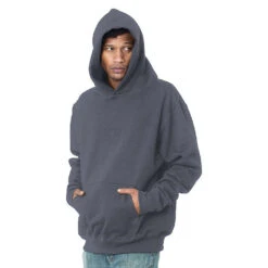 Bayside Super Heavy 16 Oz. Oversized Hooded Pullover Fleece