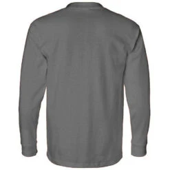 Bayside 6.1 Oz. Long Sleeve T-Shirt With Pocket 7 Bayside 6.1 Oz. Long Sleeve T-Shirt With Pocket -Carhartt Shop BY8100@2