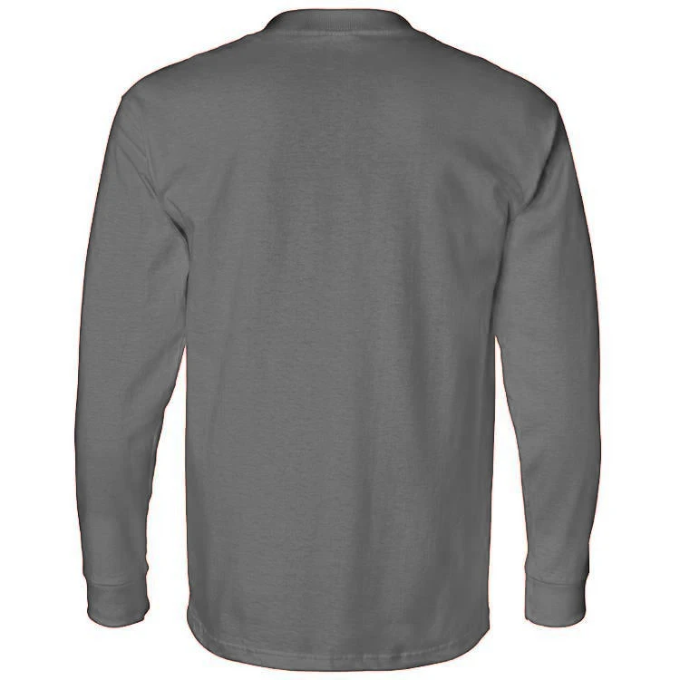 Bayside 6.1 Oz. Long Sleeve T-Shirt With Pocket 5 Bayside 6.1 Oz. Long Sleeve T-Shirt With Pocket - Image 3