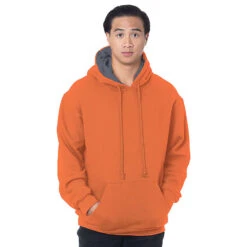 Bayside Super Heavy 17 Oz. Thermal Lined Hooded Pullover Fleece