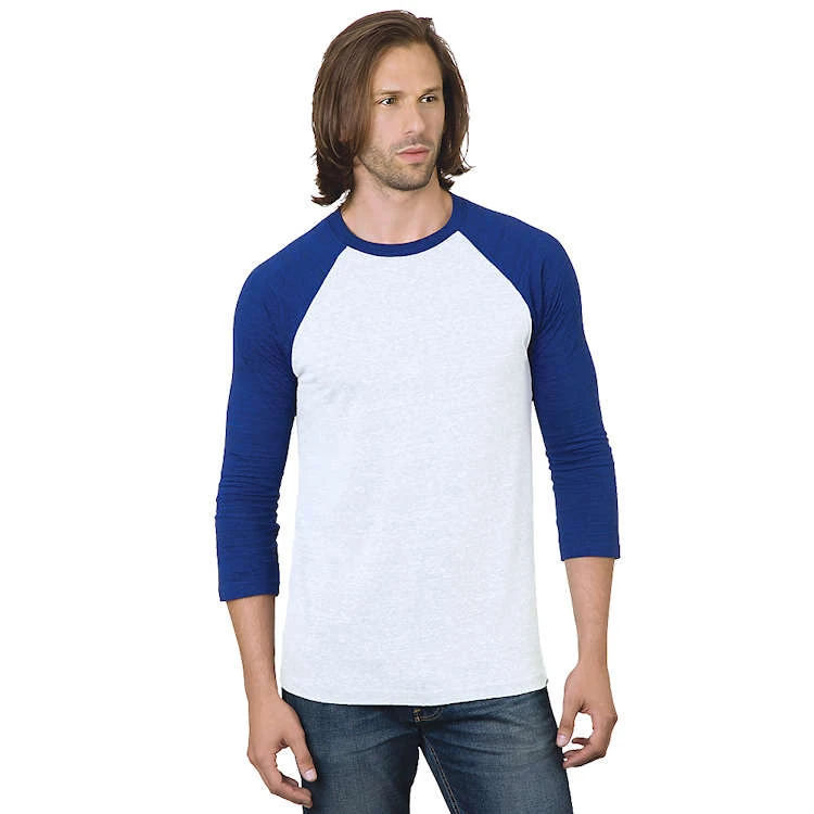 Bayside Triblend 3/4 Sleeve Raglan Crew T-Shirt 3 Bayside Triblend 3/4 Sleeve Raglan Crew T-Shirt