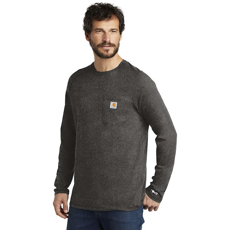 CLEARANCE Carhartt Force Cotton Long Sleeve T-Shirt 7 CLEARANCE Carhartt Force Cotton Long Sleeve T-Shirt - Image 5