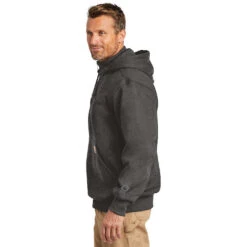 Carhartt Rain Defender Paxton Heavyweight Hooded Zip Mock Sweatshirt 10 Carhartt Rain Defender Paxton Heavyweight Hooded Zip Mock Sweatshirt -Carhartt Shop CA100617@3