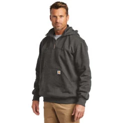 Carhartt Rain Defender Paxton Heavyweight Hooded Zip Mock Sweatshirt 11 Carhartt Rain Defender Paxton Heavyweight Hooded Zip Mock Sweatshirt -Carhartt Shop CA100617@4