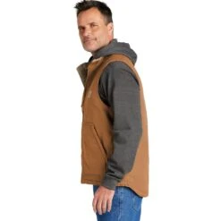 Carhartt Sherpa-Lined Mock Neck Vest -Carhartt Shop CA104277@2