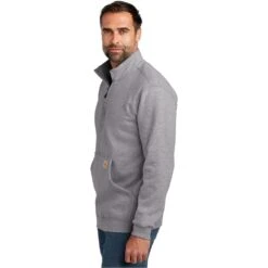 Carhartt® Midweight 1/4-Zip Mock Neck Sweatshirt -Carhartt Shop CA105294@1