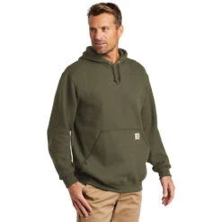 Carhartt Midweight Fleece Hooded Pullover Sweatshirt -Carhartt Shop CAK121@4