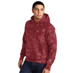 Champion ® Reverse Weave ® Scrunch-Dye Tie-Dye Hooded Sweatshirt -Carhartt Shop CHTDS101@3