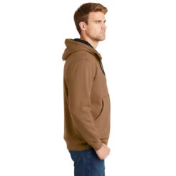 CornerStone® Heavyweight Full-Zip Hooded Sweatshirt With Thermal Lining -Carhartt Shop CSCS620@3