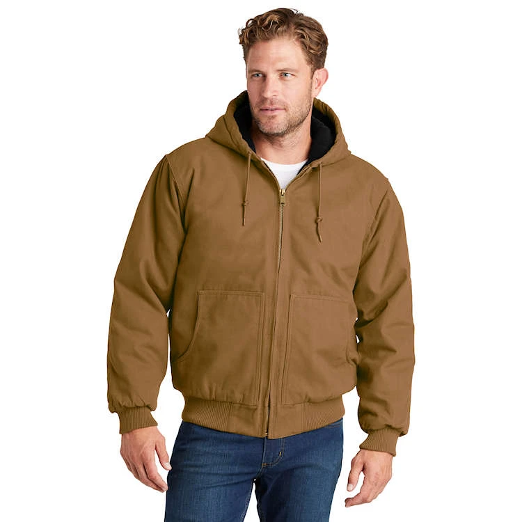CornerStone® Washed Duck Cloth Insulated Hooded Work Jacket 3 CornerStone® Washed Duck Cloth Insulated Hooded Work Jacket