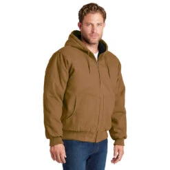 CornerStone® Washed Duck Cloth Insulated Hooded Work Jacket 9 CornerStone® Washed Duck Cloth Insulated Hooded Work Jacket -Carhartt Shop CSCSJ41@3