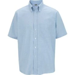 Edwards Men's Short Sleeve Easy Care Oxford Shirt