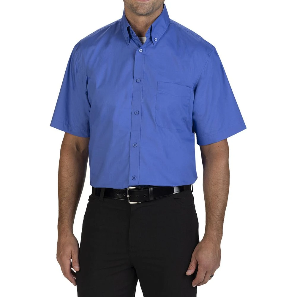 Edwards Men's Short Sleeve Stretch Poplin Shirt 3 Edwards Men's Short Sleeve Stretch Poplin Shirt
