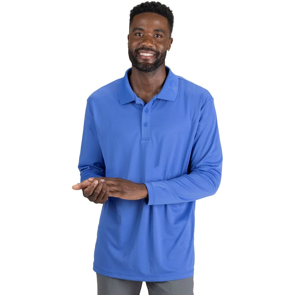 Edwards Unisex Mini Pique Snag Proof Long Sleeve Polo 3 Edwards Unisex Mini Pique Snag Proof Long Sleeve Polo