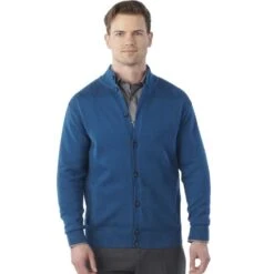 CLEARANCE Edwards Unisex Rib Collar Button-Front Cardigan With Pockets -Carhartt Shop ED4075@3
