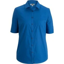 Edwards Ladies' Short Sleeve Stretch Poplin Blouse