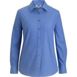Edwards Ladies' Essential Broadcloth Shirt - Long Sleeve