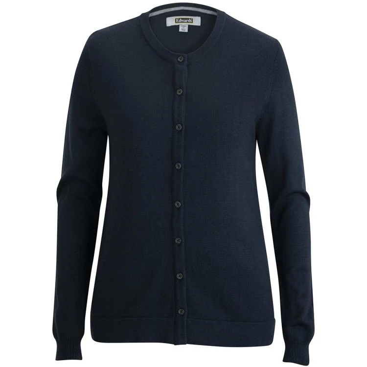 CLEARANCE Edwards Ladies' Crew Neck Cardigan With Drop Tail 3 CLEARANCE Edwards Ladies' Crew Neck Cardigan With Drop Tail