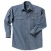 Key Pre-Washed Chambray Western Shirt, Long Sleeve 2 Key Pre-Washed Chambray Western Shirt, Long Sleeve -Carhartt Shop KE5017