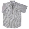 Key Hickory Stripe Logger Shirt, Zip Front, Short Sleeve -Carhartt Shop KE5703