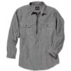 Key Hickory Stripe Logger Shirt, Zip Front, Long Sleeve -Carhartt Shop KE573