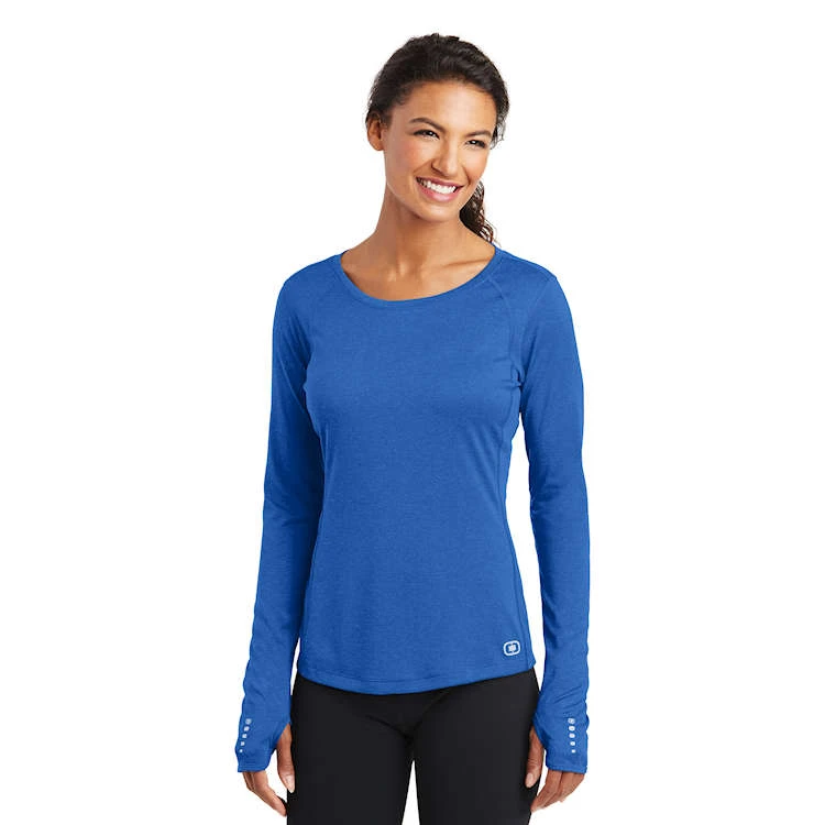 OGIO® ENDURANCE Ladies' Long Sleeve Pulse Crew Tee 3 OGIO® ENDURANCE Ladies' Long Sleeve Pulse Crew Tee