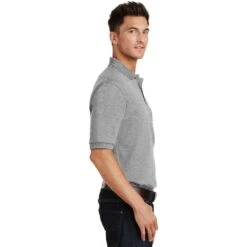Port Authority® Heavyweight Cotton Pique Polo With Pocket -Carhartt Shop PAK420P@2