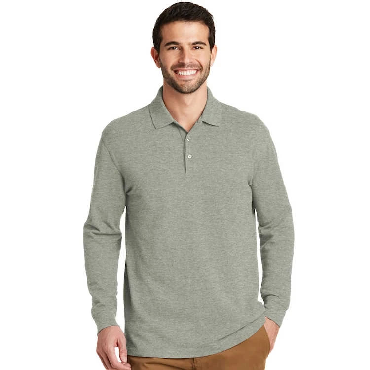 Port Authority® Long Sleeve EZCotton™ Polo 3 Port Authority® Long Sleeve EZCotton™ Polo