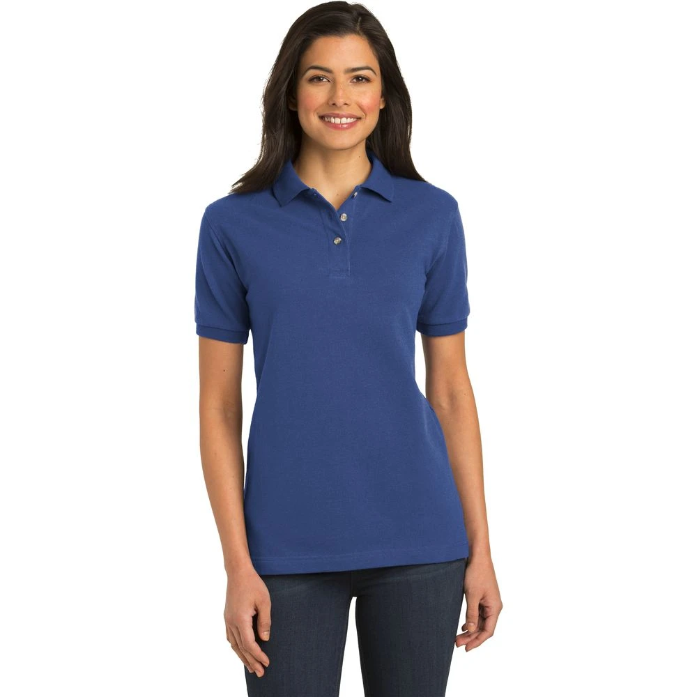 Port Authority® Ladies' Heavyweight Cotton Pique Polo 3 Port Authority® Ladies' Heavyweight Cotton Pique Polo