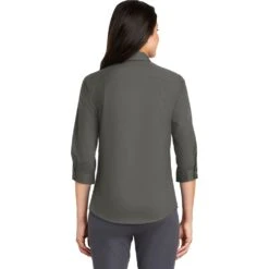Ladies 3/4-Sleeve SuperPro™ Twill Shirt -Carhartt Shop PAL665@3