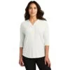 Port Authority Ladies' Concept 3/4 Sleeve Soft Split Neck Top 1 Port Authority Ladies' Concept 3/4 Sleeve Soft Split Neck Top -Carhartt Shop PALK5433