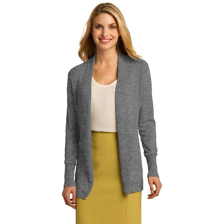 Port Authority® Ladies Open Front Cardigan Sweater 3 Port Authority® Ladies Open Front Cardigan Sweater