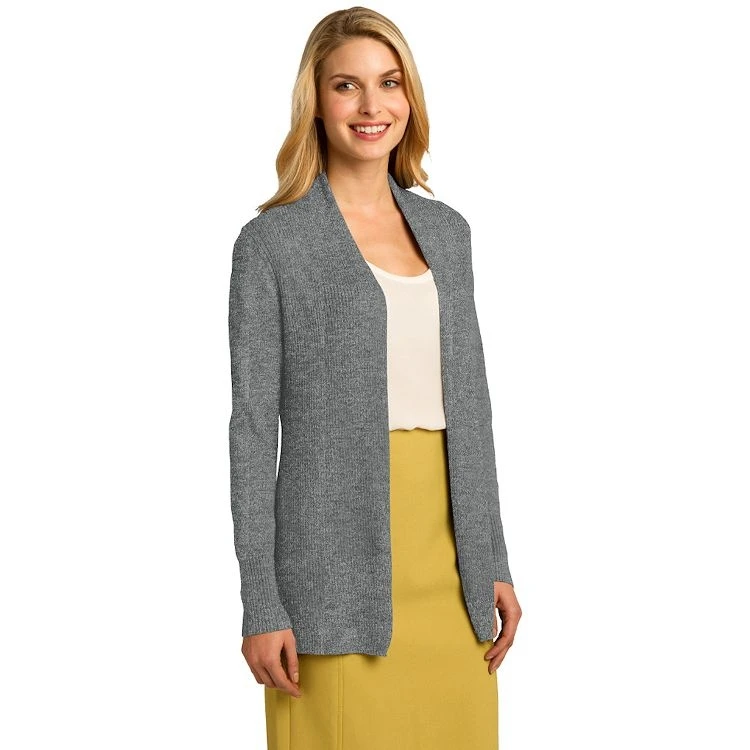 Port Authority® Ladies Open Front Cardigan Sweater 4 Port Authority® Ladies Open Front Cardigan Sweater - Image 2